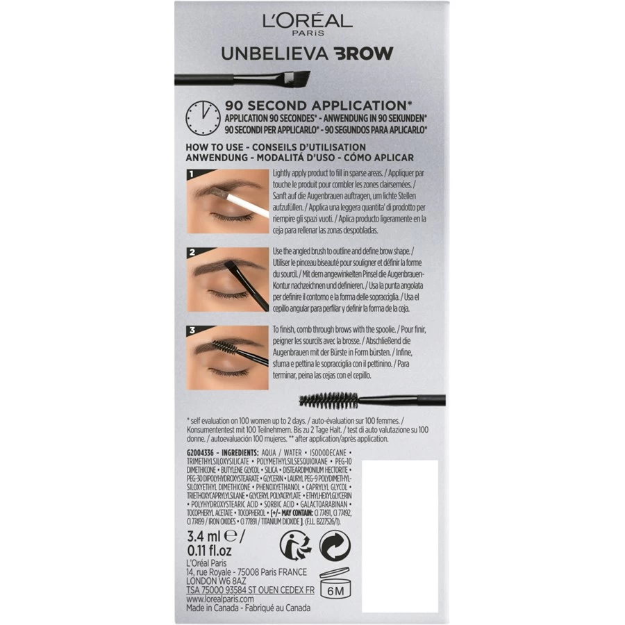 Sourcils UnbelievaBrow De L’Oréal Paris 3 Sourcils UnbelievaBrow De L’Oréal Paris – Image 3