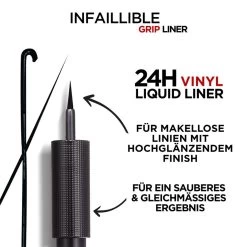 Eyeliner Infaillible Grip 24H Vinyl Liquid Liner De L’Oréal Paris -Soldes Soins Et Beauté LOreal Paris Eyeliner Infaillible Grip 24H Vinyl Liquid Liner 112335x3 5