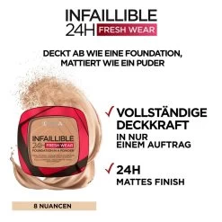 Poudre Infaillible 24H Fresh Wear Make-up Powder De L’Oréal Paris -Soldes Soins Et Beauté LOreal Paris Puder Infaillible 24H Fresh Wear Make Up Puder 112124x4 31