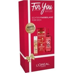 Shampooing Coffret Cadeau Elnet & Elvital Brillance Des Couleurs De L’Oréal Paris