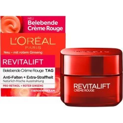 Day & Night Crème De Jour Revitalisante Crème Rouge De L’Oréal Paris -Soldes Soins Et Beauté LOreal Paris Tag Nacht Belebende Creme Rouge Tagespflege 99336x3 5