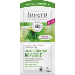 Masques Masque Clarifiant Pour La Peau Menthe Bio, Argile Minérale & Sel De La Mer Morte De Lavera
