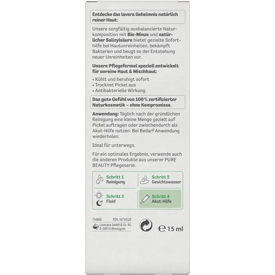 Nettoyage Gel Anti-imperfections Pure Beauty De Lavera 3 Nettoyage Gel Anti-imperfections Pure Beauty De Lavera – Image 3